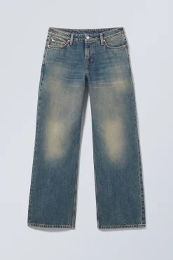 Weekday AMPLE LOW RISE LOOSE WIDE LEG JEANS steel blue medium blue Store