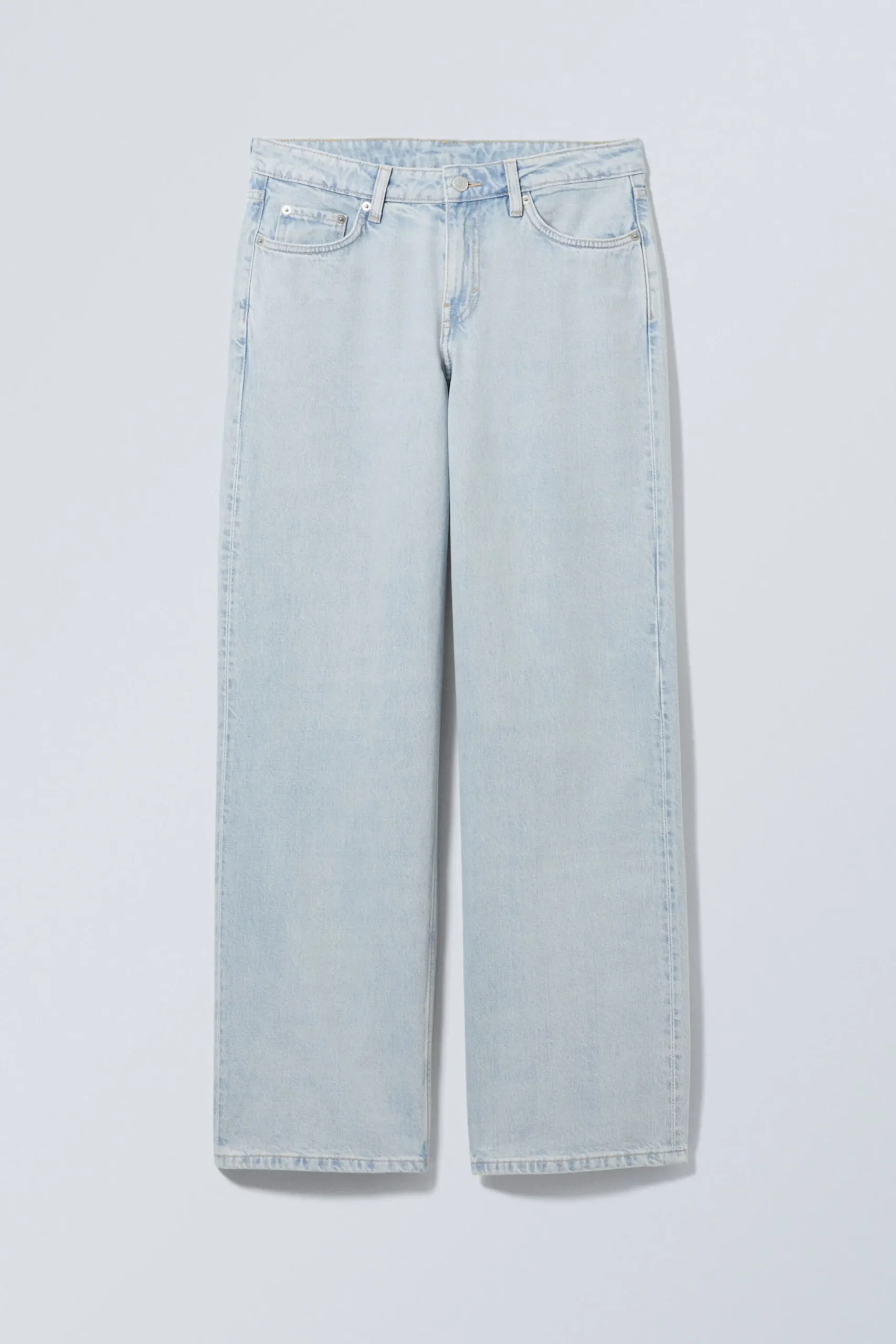 Weekday AMPLE LOW RISE LOOSE WIDE LEG JEANS opulent blue light blue Sale
