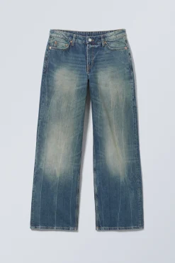 Weekday AMPLE LOW RISE LOOSE WIDE LEG JEANS gasoline blue medium blue Sale