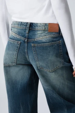 Weekday AMPLE LOW RISE LOOSE WIDE LEG JEANS gasoline blue medium blue Sale