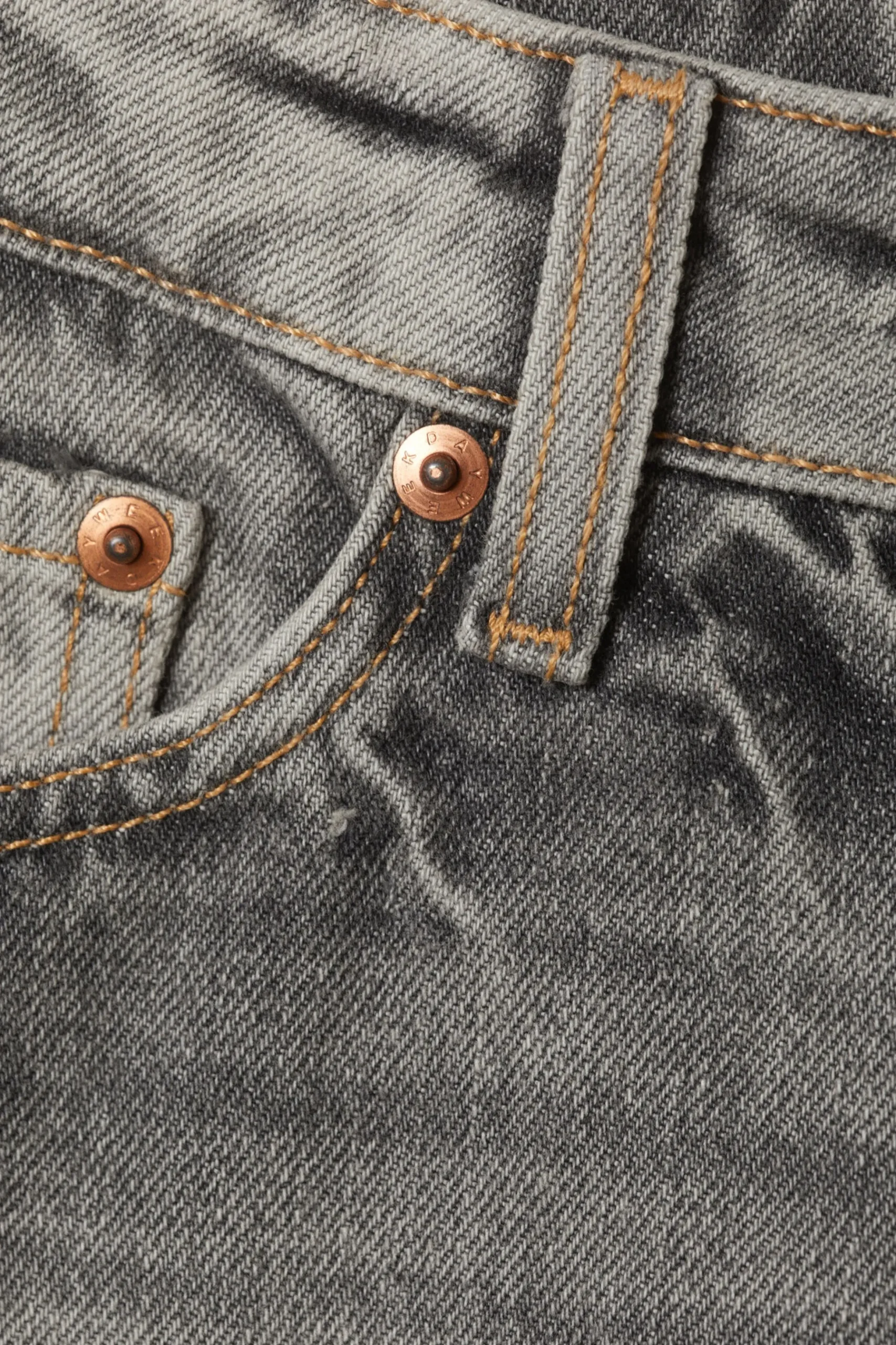 Weekday AMPLE LOW RISE LOOSE WIDE LEG JEANS canyon grey medium grey Discount