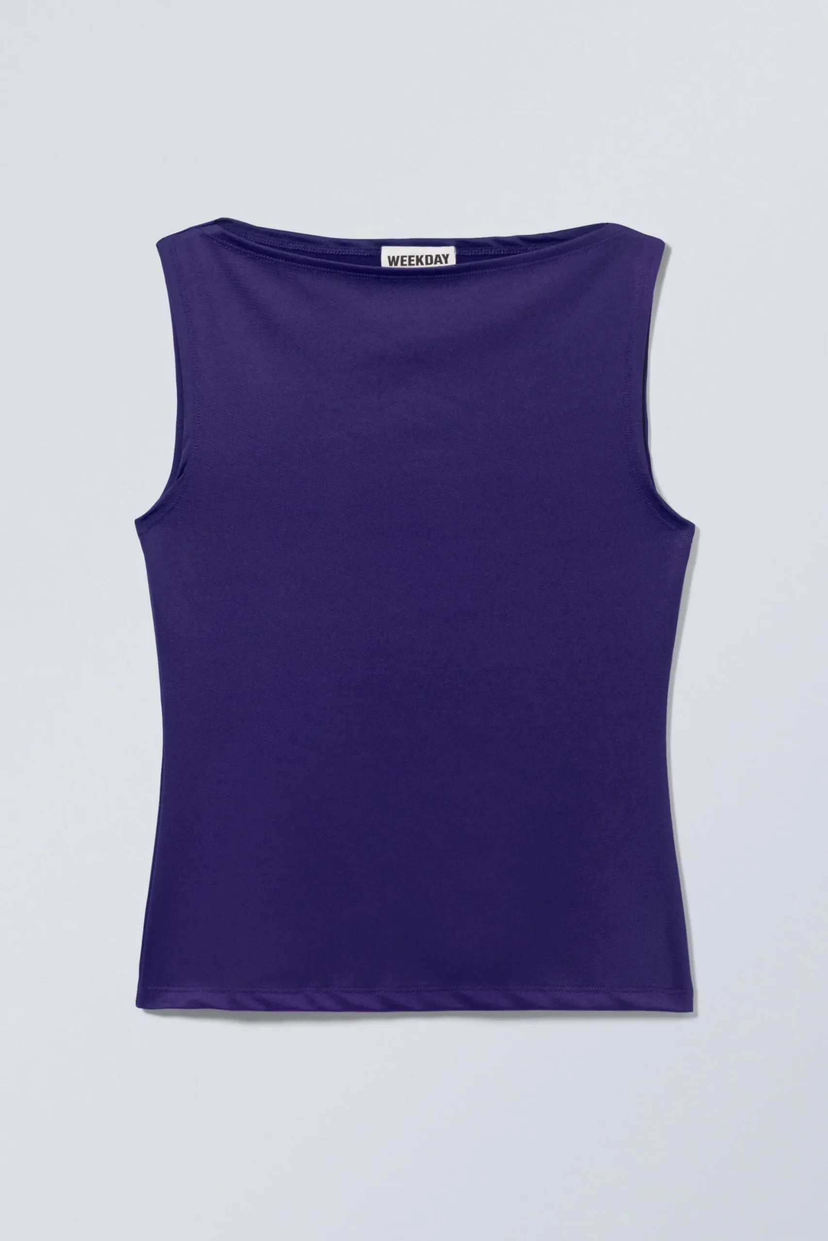 Weekday ANNIE SLEEVELESS BOAT-NECK TOP purple Discount