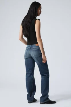 Weekday ARROW LOW RISE REGULAR STRAIGHT LEG JEANS mine blue medium blue Flash Sale