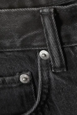 Weekday ASTRO DENIM LOOSE BAGGY SHORTS tuned black Cheap
