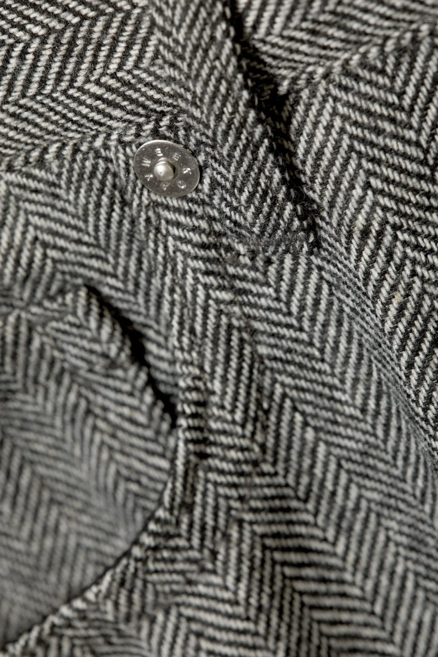 Weekday ASTRO LOOSE BAGGY HERRINGBONE TROUSERS dark grey Outlet