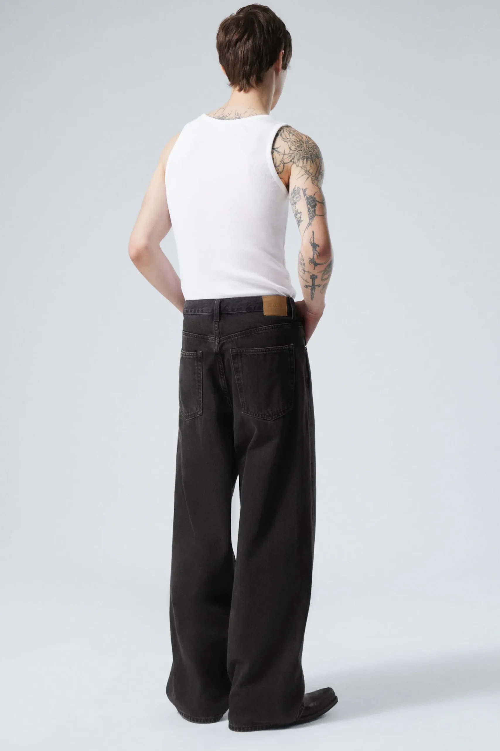 Weekday ASTRO LOOSE BAGGY LEG JEANS tuned black black Online