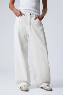 Weekday ASTRO LOOSE BAGGY LEG JEANS white Online