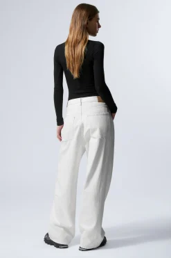 Weekday ASTRO LOOSE BAGGY LEG JEANS white Online