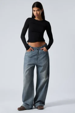 Weekday ASTRO LOOSE BAGGY LEG JEANS trove blue medium blue Discount