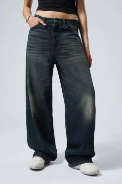Weekday ASTRO LOOSE BAGGY LEG JEANS deep ocean blue dark blue Shop