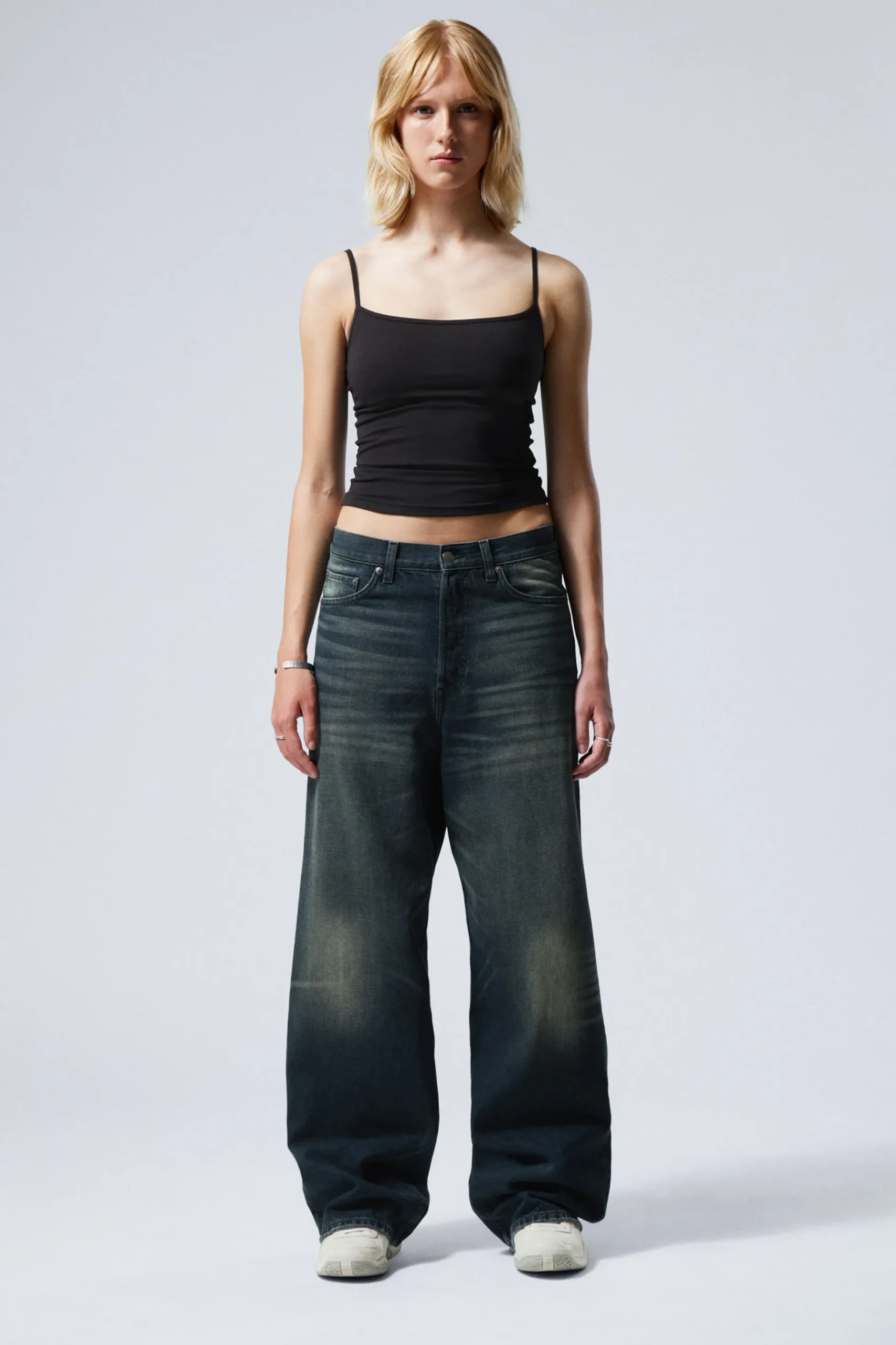 Weekday ASTRO LOOSE BAGGY LEG JEANS deep ocean blue dark blue Shop