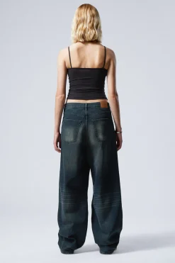 Weekday ASTRO LOOSE BAGGY LEG JEANS deep ocean blue dark blue Shop