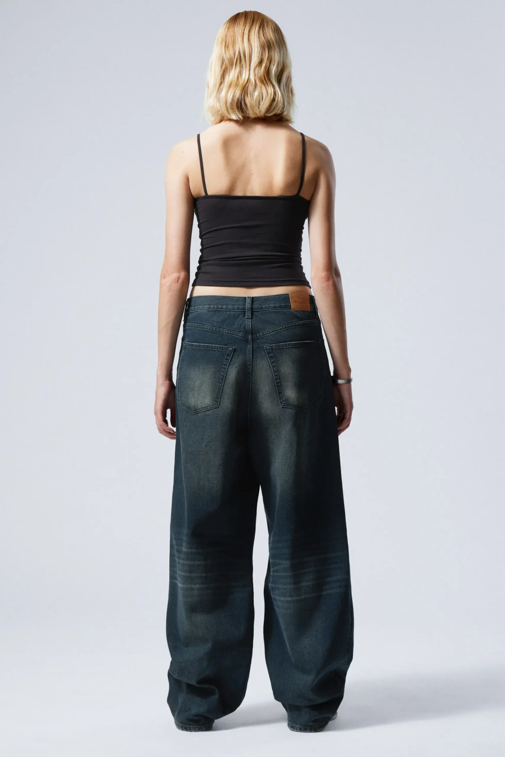 Weekday ASTRO LOOSE BAGGY LEG JEANS deep ocean blue dark blue Shop