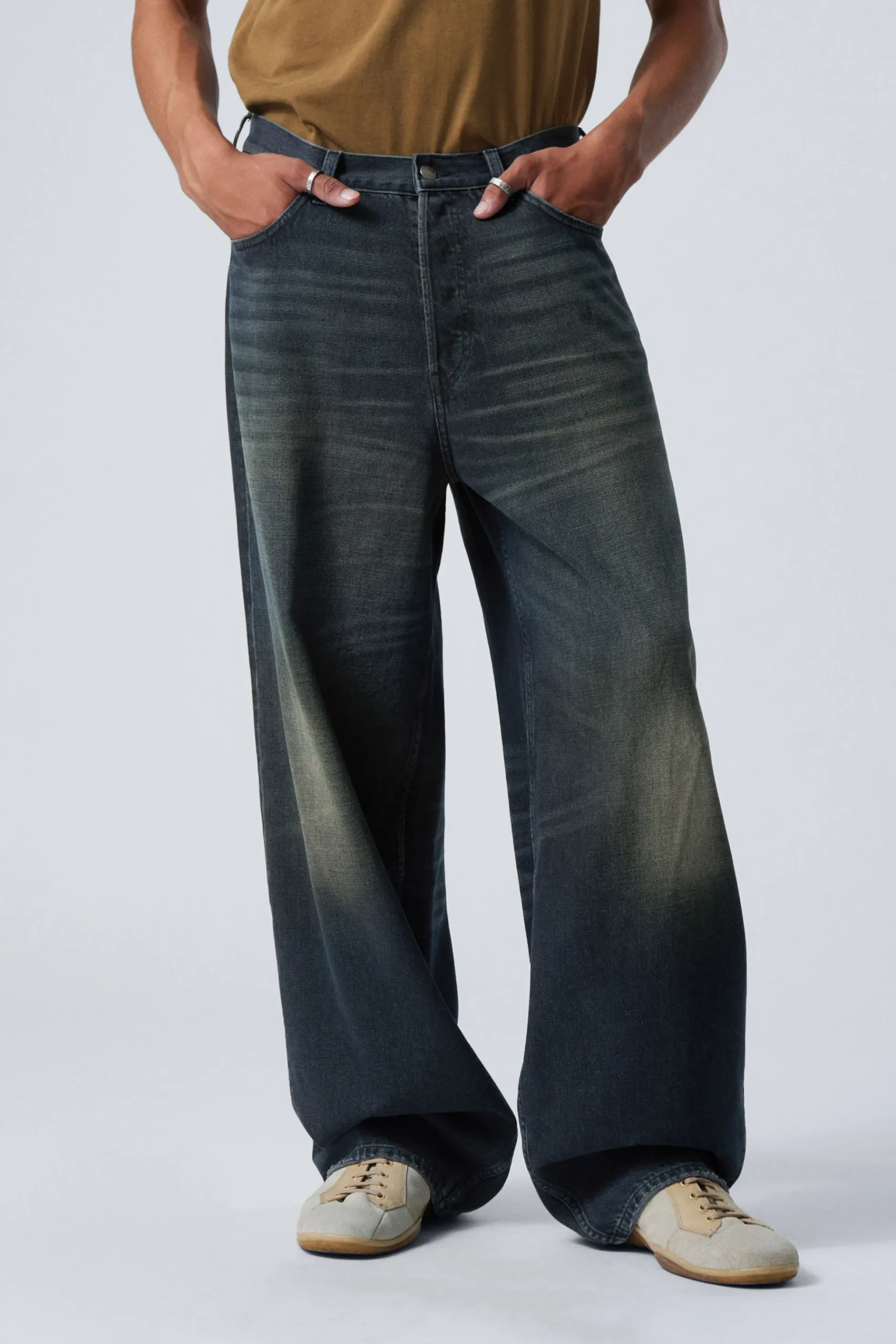 Weekday ASTRO LOOSE BAGGY LEG JEANS deep ocean blue dark blue Shop