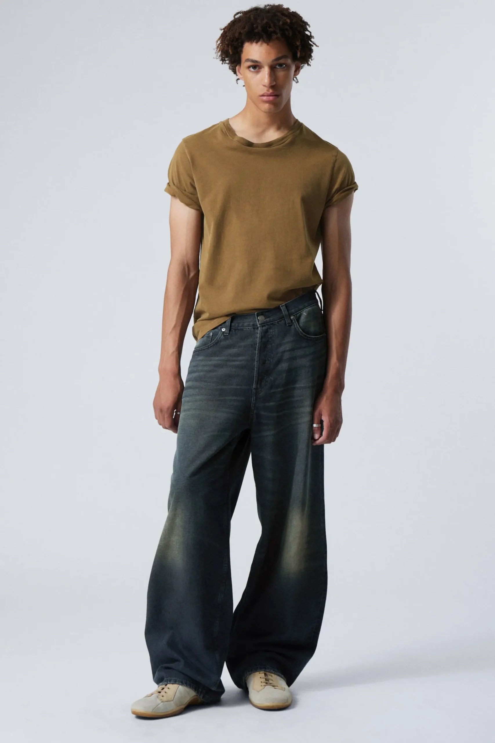 Weekday ASTRO LOOSE BAGGY LEG JEANS deep ocean blue dark blue Shop