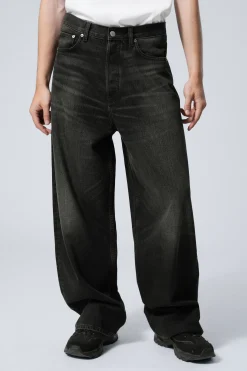 Weekday ASTRO LOOSE BAGGY LEG JEANS deep night black Cheap
