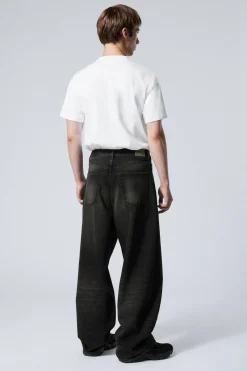Weekday ASTRO LOOSE BAGGY LEG JEANS deep night black Cheap