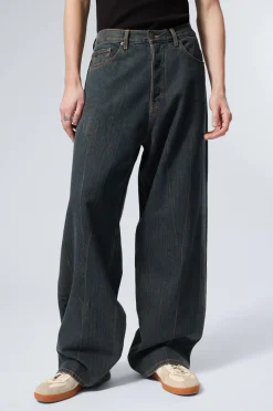 Weekday ASTRO LOOSE BAGGY LEG JEANS como blue Flash Sale