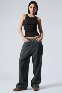 Weekday ASTRO LOOSE BAGGY LEG JEANS como blue Flash Sale