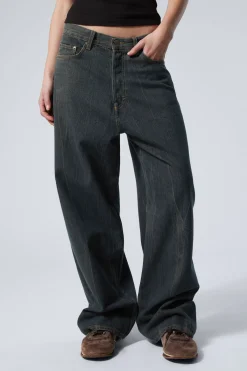 Weekday ASTRO LOOSE BAGGY LEG JEANS como blue Flash Sale