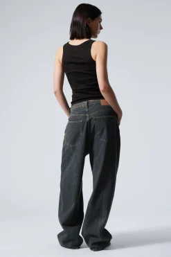 Weekday ASTRO LOOSE BAGGY LEG JEANS como blue Flash Sale