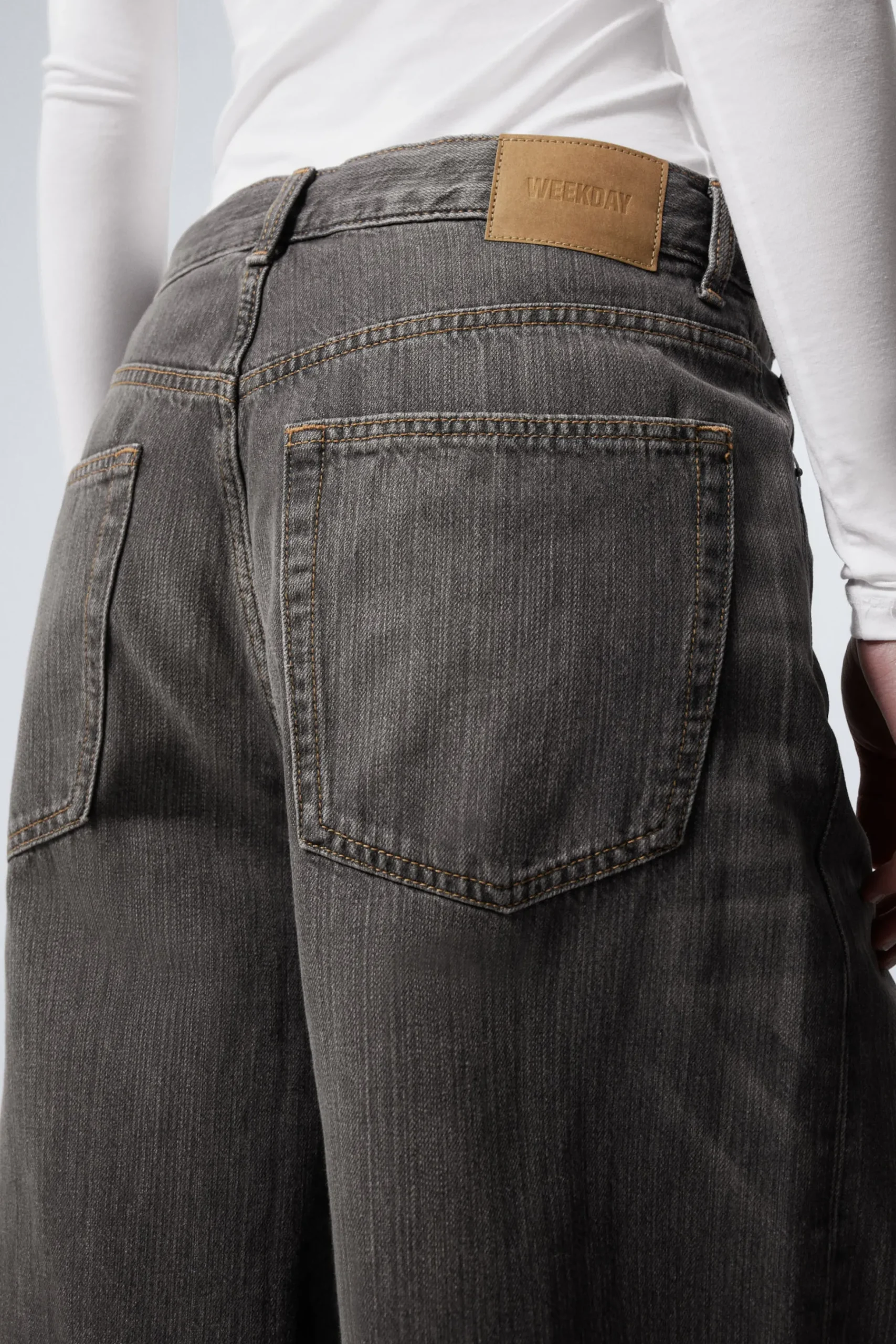 Weekday ASTRO LOOSE BAGGY LEG JEANS mine grey Flash Sale