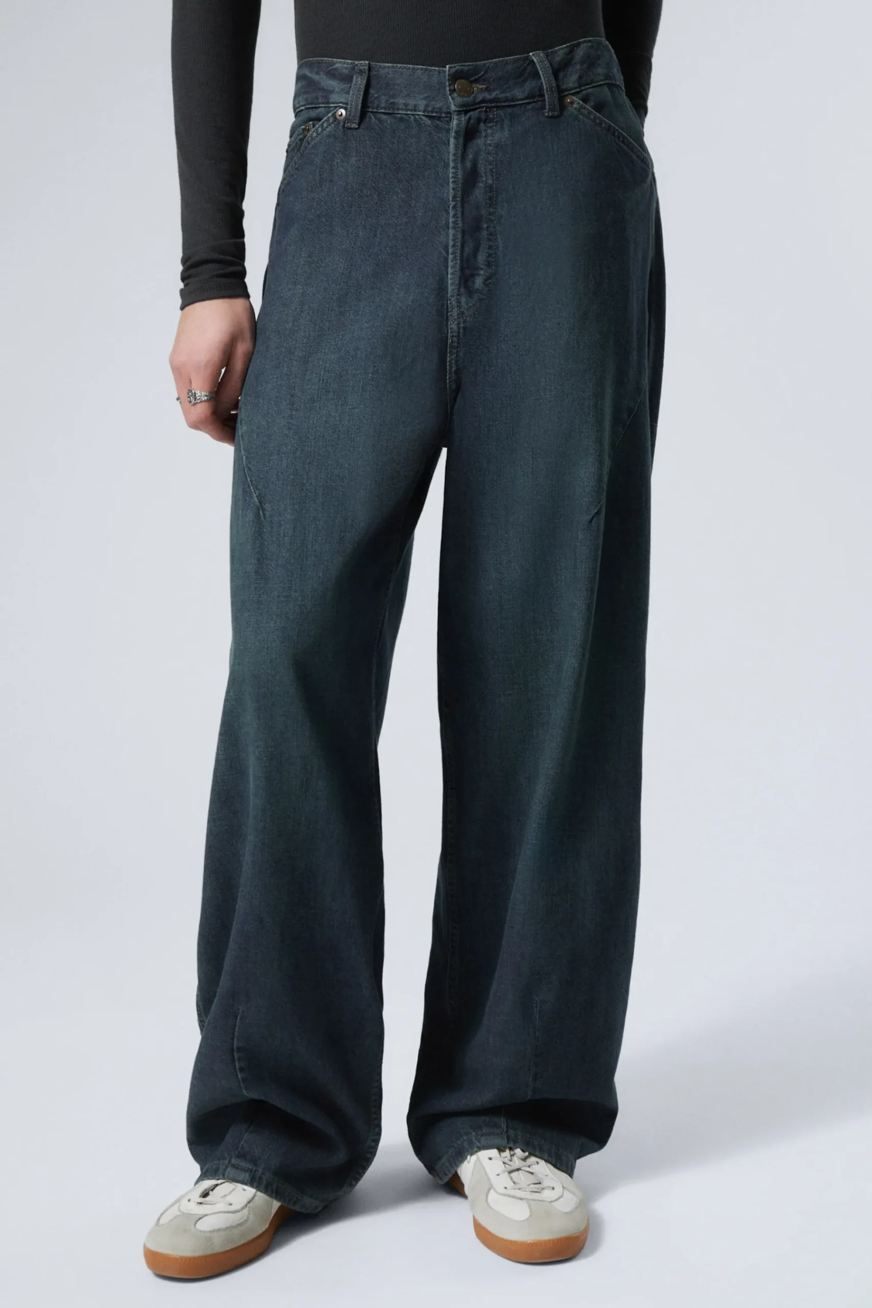 Weekday ASTRO LOOSE BAGGY SHAPE JEANS lake blue medium blue New