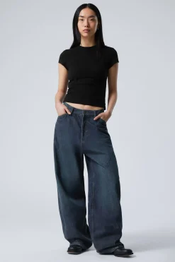 Weekday ASTRO LOOSE BAGGY SHAPE JEANS lake blue medium blue New