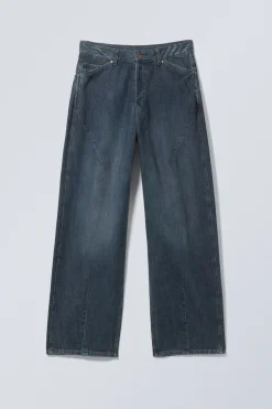 Weekday ASTRO LOOSE BAGGY SHAPE JEANS lake blue medium blue New