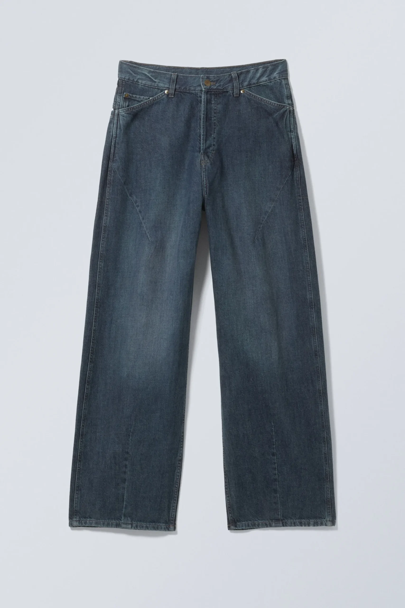 Weekday ASTRO LOOSE BAGGY SHAPE JEANS lake blue medium blue New
