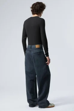 Weekday ASTRO LOOSE BAGGY SHAPE JEANS lake blue medium blue New
