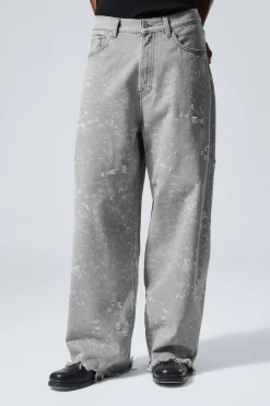 Weekday ASTRO LOOSE BAGGY TRASH JEANS grey denimal Discount
