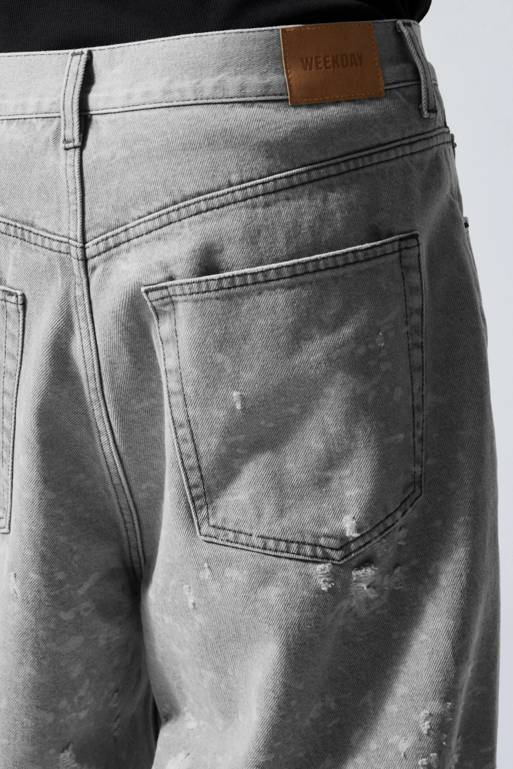Weekday ASTRO LOOSE BAGGY TRASH JEANS grey denimal Discount