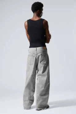 Weekday ASTRO LOOSE BAGGY TRASH JEANS grey denimal Discount