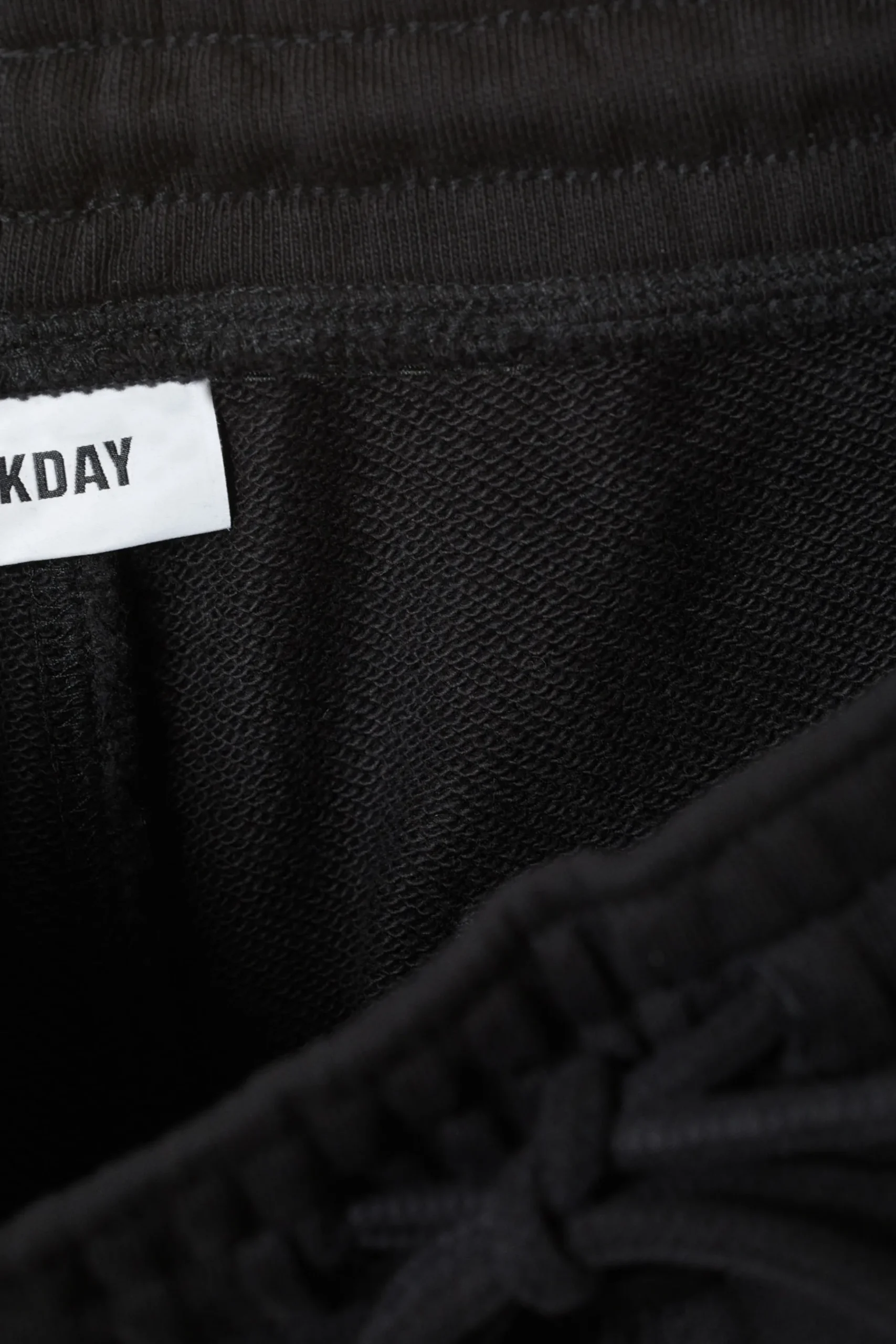 Weekday ASTRO LOOSE TERRY SWEATPANTS black Discount
