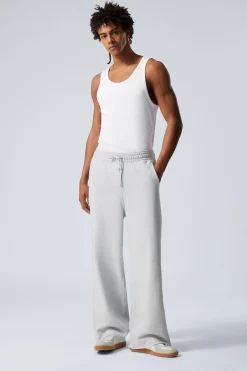 Weekday ASTRO LOOSE TERRY SWEATPANTS light dusty grey Flash Sale