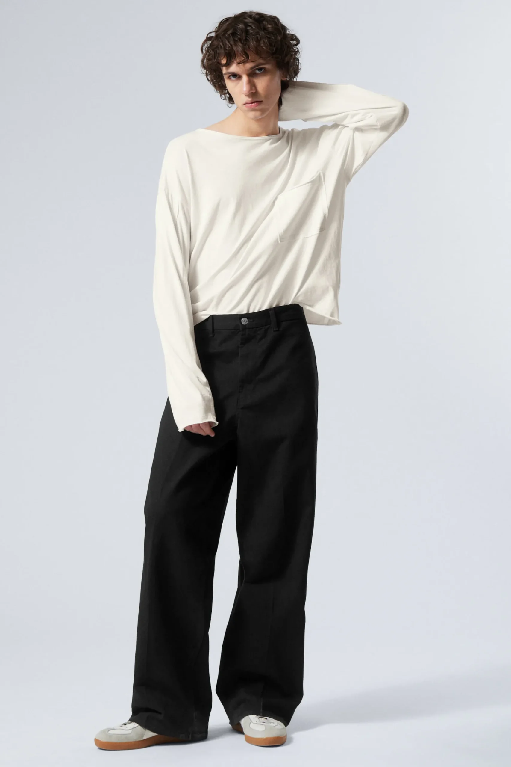 Weekday ASTRO LOOSE TROUSERS black Flash Sale