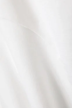 Weekday ASYMMETRIC COTTON MINI DRAPE DRESS white Best