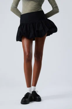 Weekday BALLOON MINI SKIRT black Best