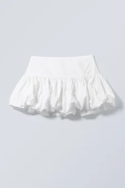 Weekday BALLOON MINI SKIRT white New