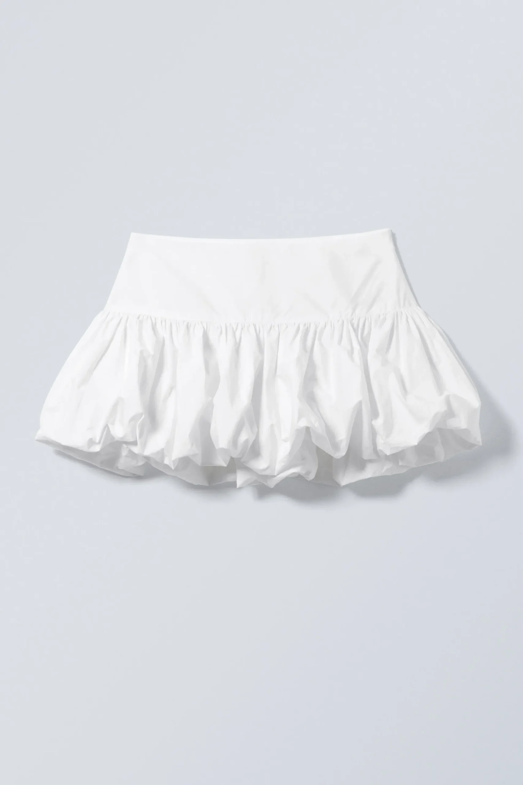Weekday BALLOON MINI SKIRT white New