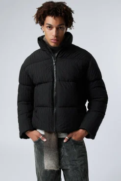 Weekday BEN RIB PUFFER JACKET black Store