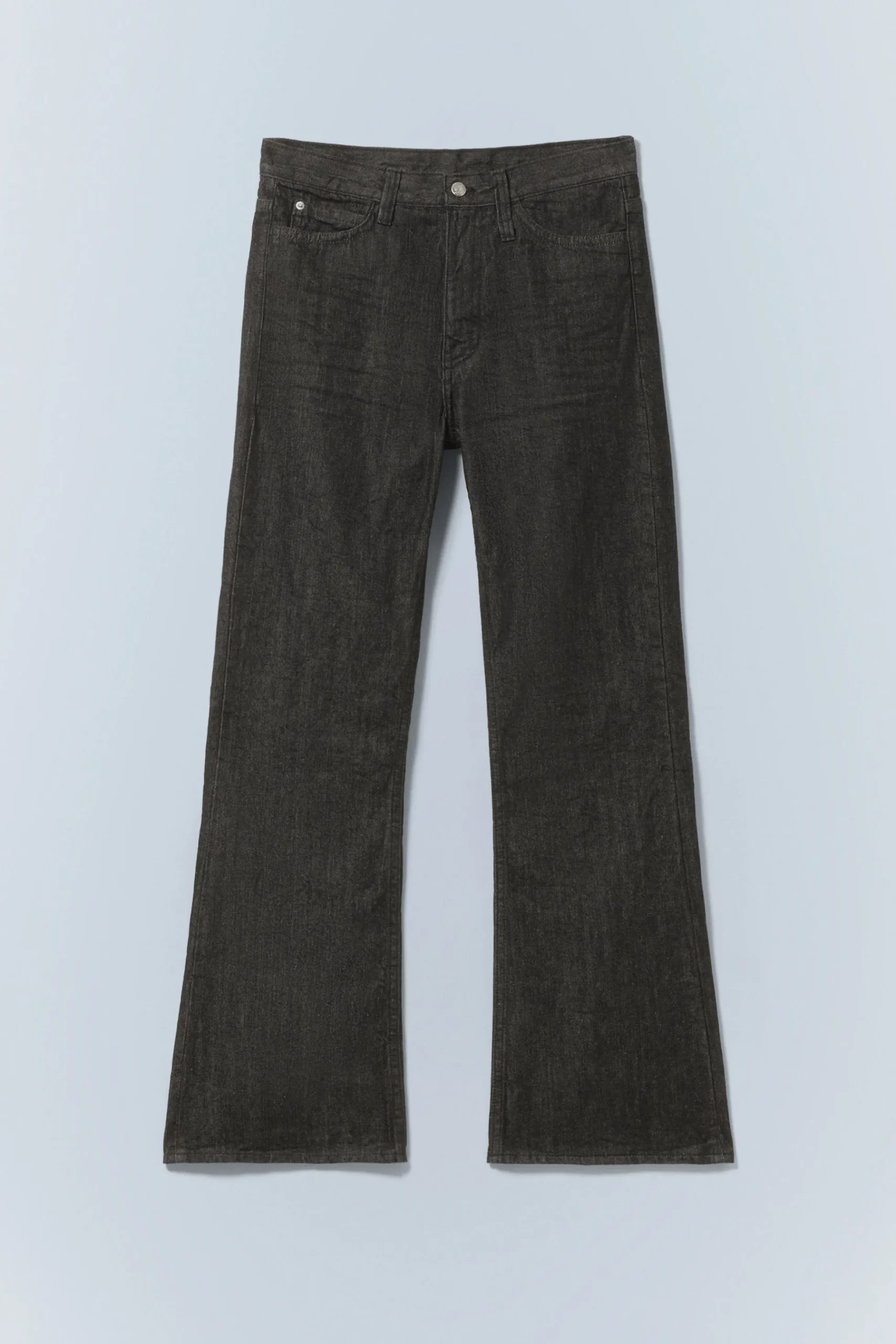 Weekday BOO BOOTLEG LOW WAIST REGULAR BOOTCUT JEANS extra black rinse New
