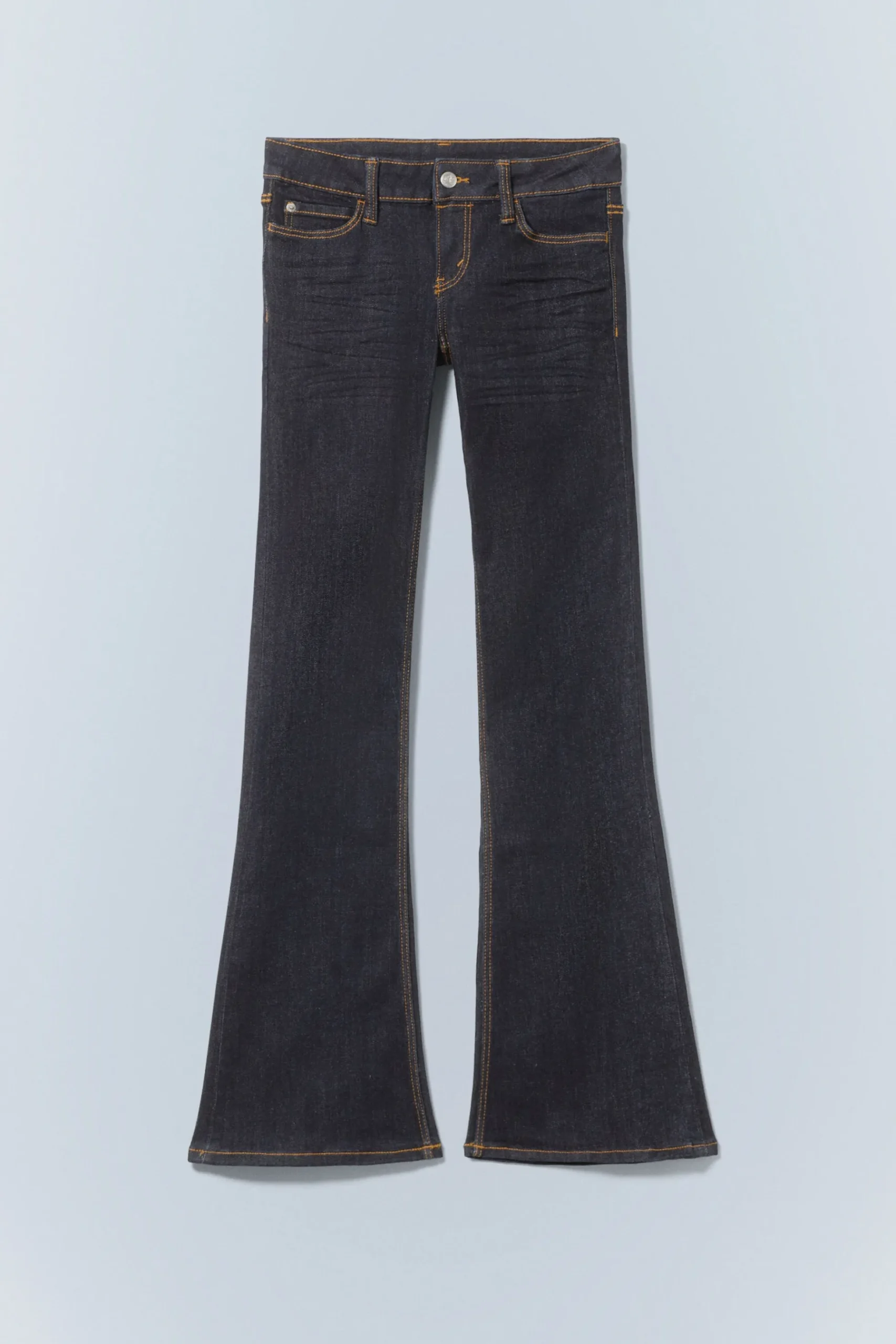 Weekday BOOTY BEI LOW WAIST SKINNY BOOTCUT JEANS blue top rinse Sale