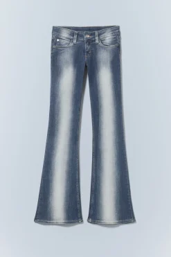 Weekday BOOTY BEI LOW WAIST SKINNY BOOTCUT JEANS blue spray medium blue Cheap