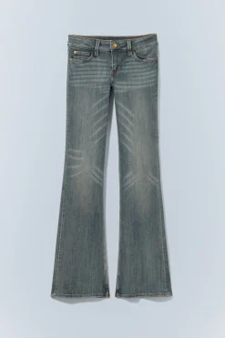 Weekday BOOTY BEI LOW WAIST SKINNY BOOTCUT JEANS puddly blue Shop