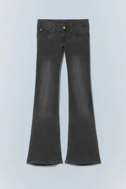 Weekday BOOTY BEI LOW WAIST SKINNY BOOTCUT JEANS black Best