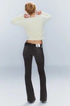 Weekday BOOTY BEI LOW WAIST SKINNY BOOTCUT JEANS black Best