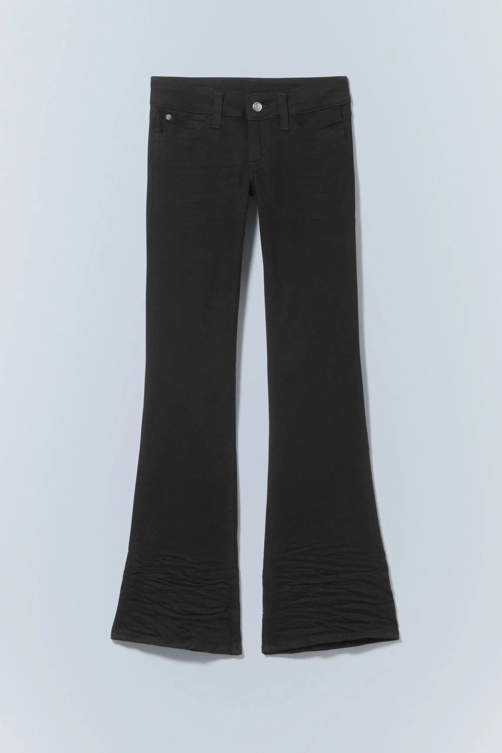 Weekday BOOTY BEI LOW WAIST SKINNY BOOTCUT JEANS black top rinse Outlet