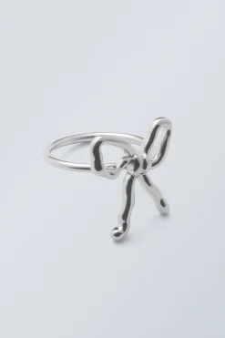 Weekday BOW RING silver-coloured Sale